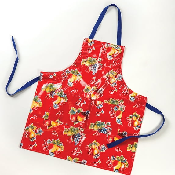 Retro Vinyl Apron Red Mixed Fruit