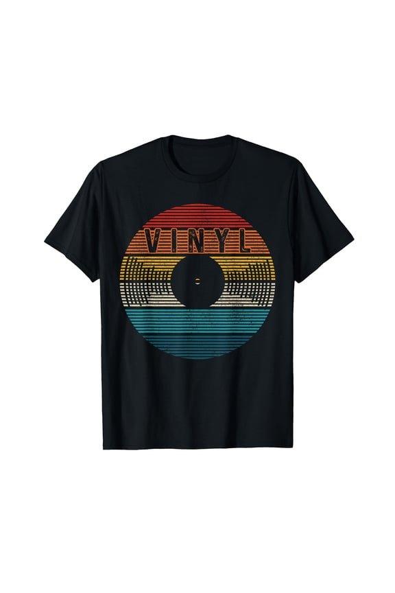 Retro Vinyl Gift Vintage Long-Playing Record Lover T-Shirt for Men Women Cotton Top Tee Fashion Casual Short Sleeves