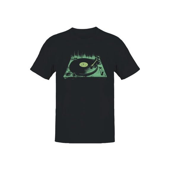 Retro Vinyl Record Player Art Men's T-shirt