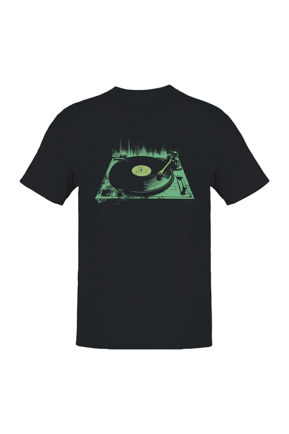 Retro Vinyl Record Player Art Men's T-shirt
