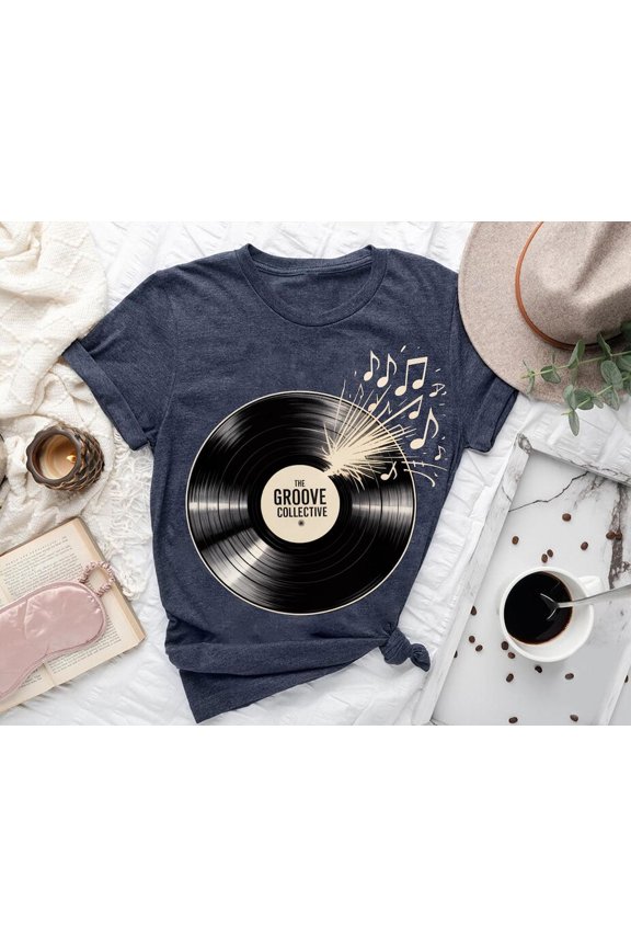 Retro Vinyl Record T-Shirt: Music Lover Gift All Size S-5Xl