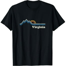 Retro Virginia T Shirt Vintage Sunrise Mountains Tee Design Retro Virginia T Shirt Vintage Sunrise Mountains Tee Design
