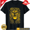thumbnail image 1 of Retro Vtg SANTANA Band LION Heavy Cotton Black T Shirt For Men UR113, LIMITED EDITION-TH73700, 1 of 2