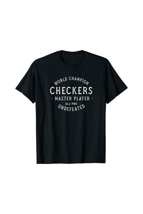 Retro WORLD CHAMPION CHECKERS Player T-Shirt by Turbo Volcano *NEW* 10 Colors