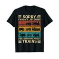 thumbnail image 1 of Retro Wagon Train Lover Model Railroad Conductor Funny Train T-Shirt, 1 of 5
