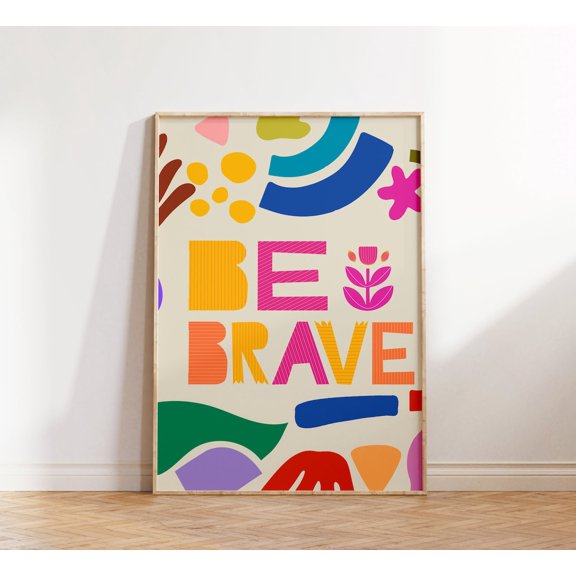 Retro Wall Art Print, Inspirational print, Bright poster, Retro Wall Art, Printable art, Wall Decor, Housewarming Gift, Poster Only