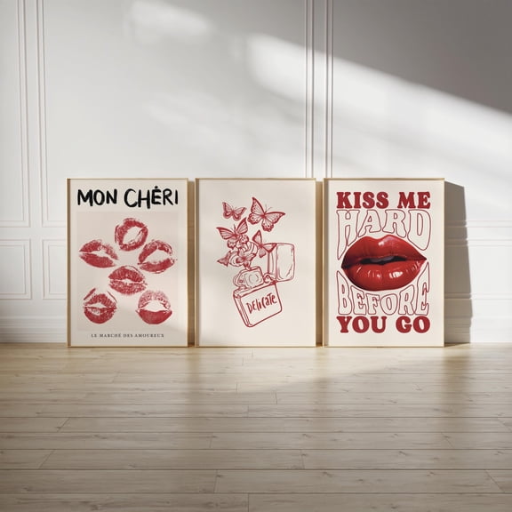 Retro Wall Art Unique Apartment Decor 70s Groovy Funky Prints Trendy Living Room Funky Home Decor Set 3 Unframed Paper Print 8x12