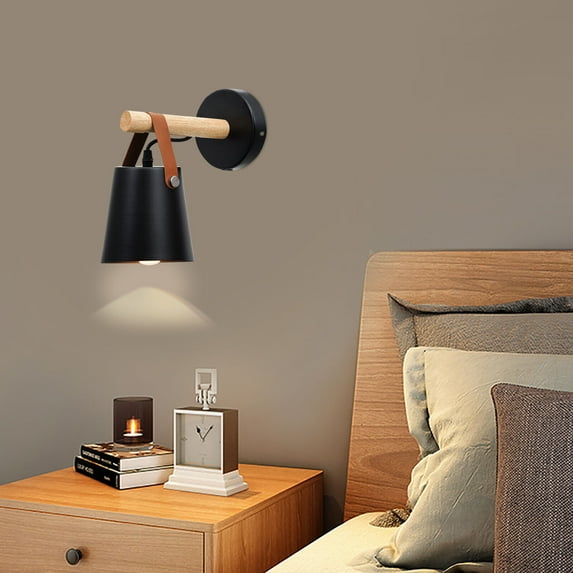 Retro Wall Lamp Indoor Plug in Wall Sconce Vintage Reading Light Fixture 60W E26