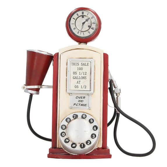 Retro Wall Mounted Telephone Ornament Vintage Lifelike Iron Telephone Decoration Antique Corded Telephone Model