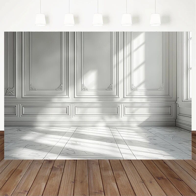 Retro Wall Photography Backdrop Square Border Marble Texture Background ...