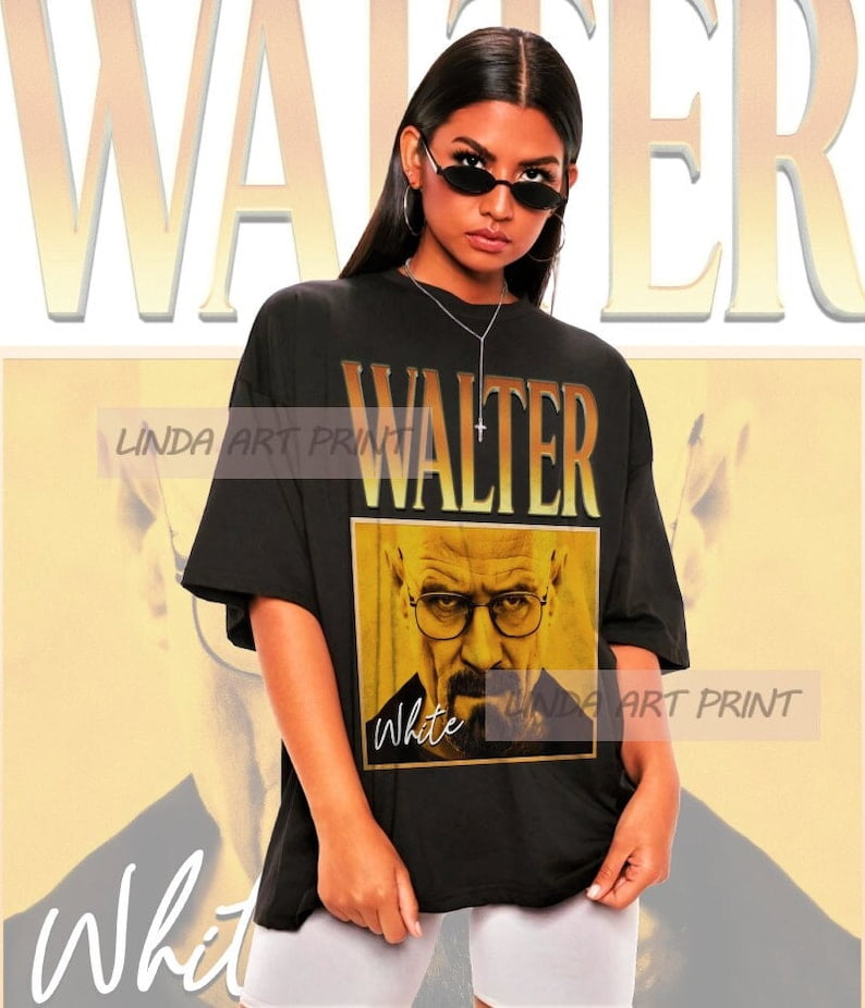 T-shirt Homme Walter Crystal - Séries TV Breaking Bad - Coton 100% - Coupe Régulière - Imprimé De Qualité - 11