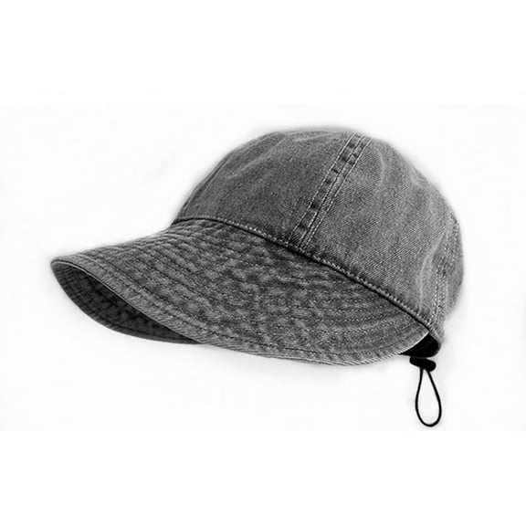 Retro Washed Denim Hat Adult Adjustable Baseball Cap Men Women Bucket Hat