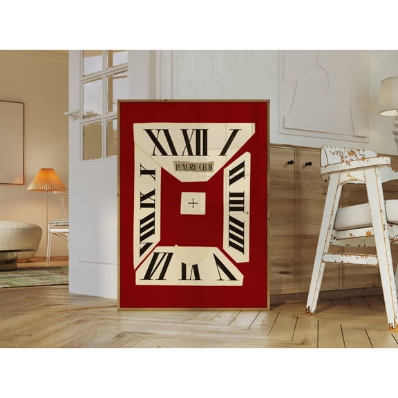 Retro Watch Collage Wall Art Print, Unframed Paper Poster 8x10in