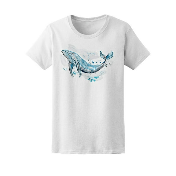 Retro Watercolor Whale T-Shirt Men -Image by Shutterstock, Male x-Large