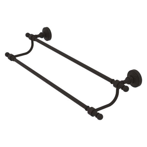 Retro Wave Collection 18-in Double Towel Bar in Oil Rubbed Bronze