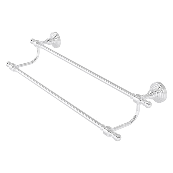 Retro Wave Collection 18-in Double Towel Bar in Polished Chrome