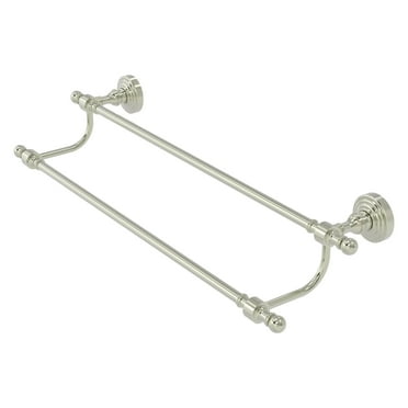 Retro Wave Collection 24-in Double Towel Bar in Satin Nickel