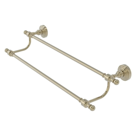 Retro Wave Collection Double Towel Bar - Antique Pewter / 24 Inch