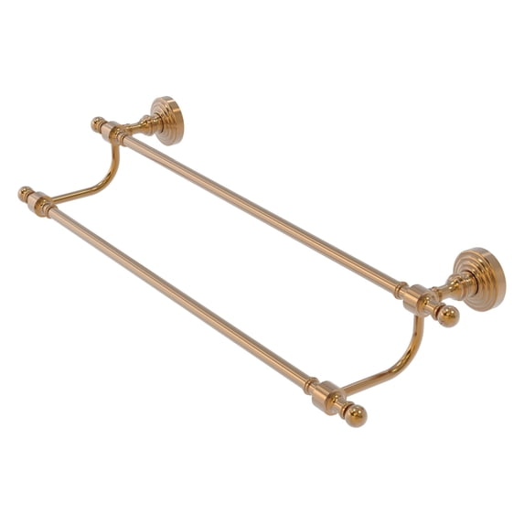 Retro Wave Collection Double Towel Bar - Brushed Bronze / 30 Inch