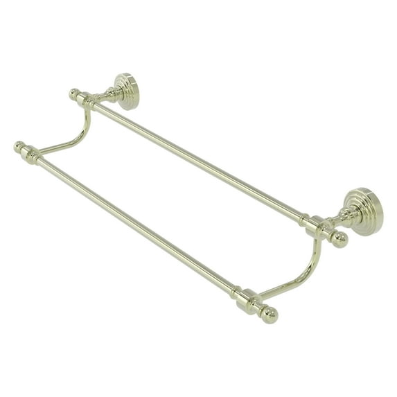 Retro Wave Collection Double Towel Bar - Polished Nickel / 18 Inch