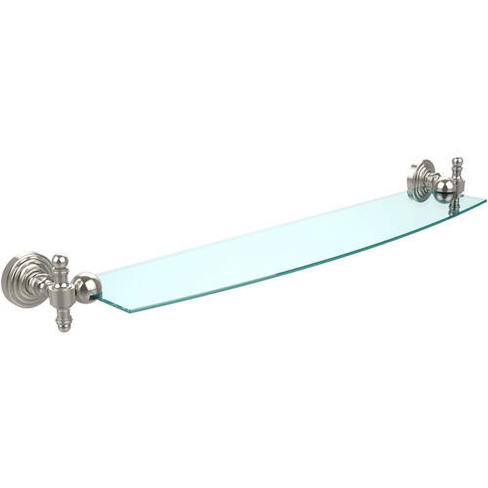 Allied Brass 24-Inch Beveled Glass Corner Shelf - Polished Brass Finish
