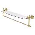thumbnail image 1 of Retro Wave Collection Glass Vanity Shelf  with Integrated Towel Bar - Unlacquered Brass / 24 Inch, 1 of 2