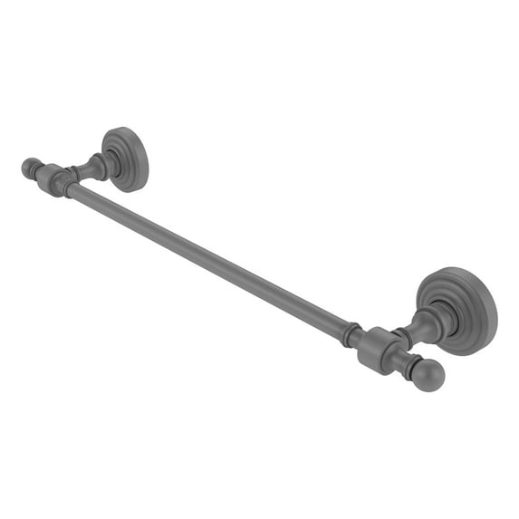 Retro Wave Collection Towel Bar - Matte Gray / 24 Inch