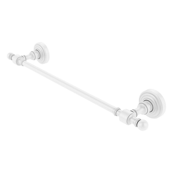 Retro Wave Collection Towel Bar - Matte White / 18 Inch