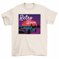 thumbnail image 1 of Retro Wave Music 80s Synthwave Miami Beach T-Shirt Men Women, 1 of 2