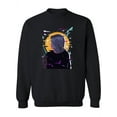 thumbnail image 1 of Retro Wave Style Smiling Girl Sweatshirt Women -Image by Shutterstock, Female 5X-Large, 1 of 4