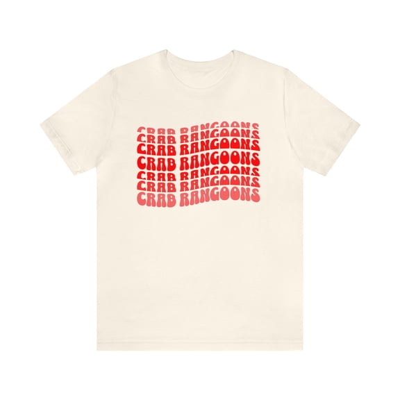 Retro Wavy Crab Rangoon's Wonton Shirt, Gift For Chinese Food Lover