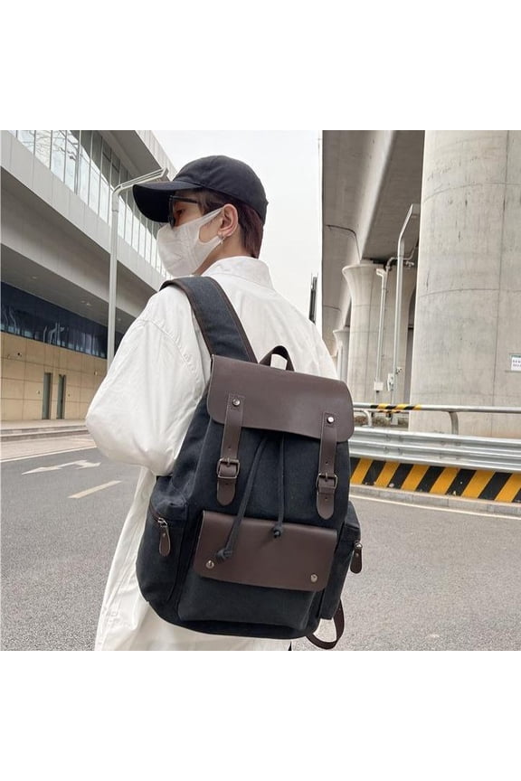 Retro Wear-resistant Large-capacity Backpack,Gray