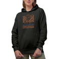 thumbnail image 1 of Retro Weekend Forecast, Football with a Chance of Drinking Art Merch Gift, Black Hooded Sweatshirt or Hoodie, Small, 1 of 5