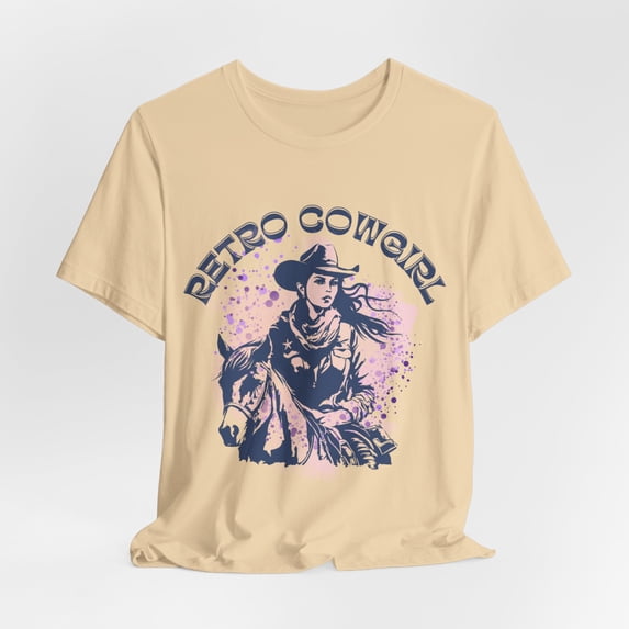 Retro Western Cowgirl T-Shirt, Rodeo Tshirt, Country Western Apparel, Horse