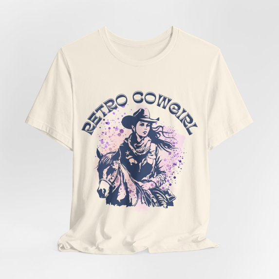 Retro Western Cowgirl T-Shirt, Rodeo Tshirt, Country Western Apparel, Horse