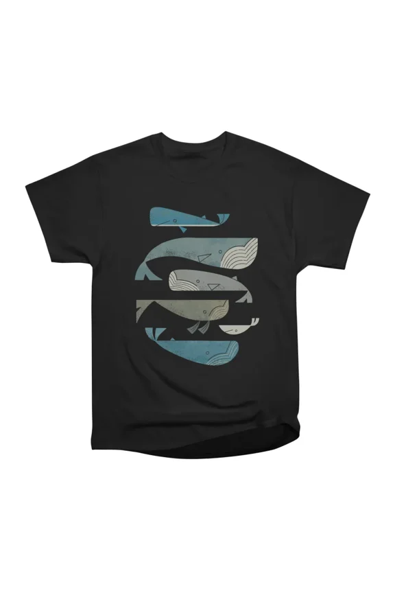 Retro Whale Pod T-Shirt Tee Gift For Him Merch For Her Apparel For Friend