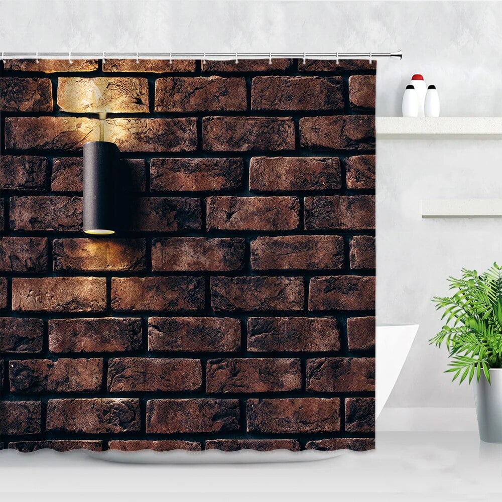 Brick Wall Shower Curtain at Larry Harman blog