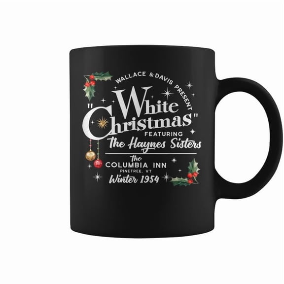 Retro White Christmas Movie 1954 Wallace And Davis Present Coffee Mugs