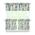 thumbnail image 1 of Retro Wildflower Curtains 24 Inch - 3 Panel Rustic Farmhouse Set with Vintage Botanicals, Boho Kitchen Window Drapes, 1 of 6
