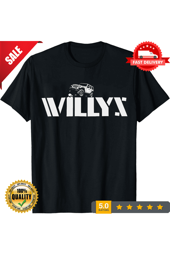 Retro Willys - 4x4 Off Road Rock Crawler Mudding T-Shirt S-5XL 9 Colors, LIMITED EDITION-TH70700