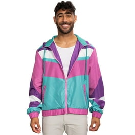 Retro Windbreaker Jacket Lightweight 80s & 90s Colorful Retro Windbreaker Jacket Lightweight 80s & 90s Colorful