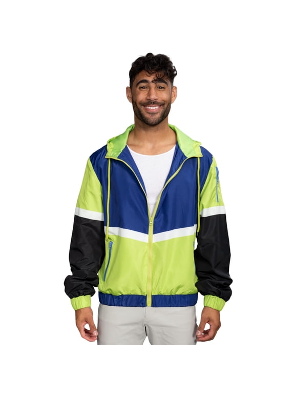 Retro Windbreaker Jacket Lightweight 80s & 90s Colorful Designs