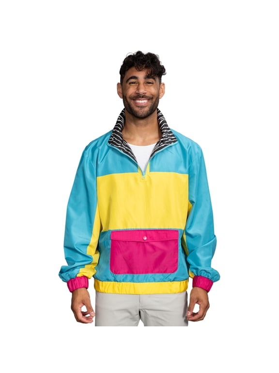 Retro Windbreaker Jacket Lightweight 80s & 90s Colorful Designs