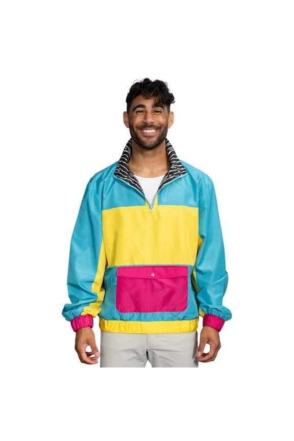 Retro Windbreaker Jacket Lightweight 80s & 90s Colorful Designs