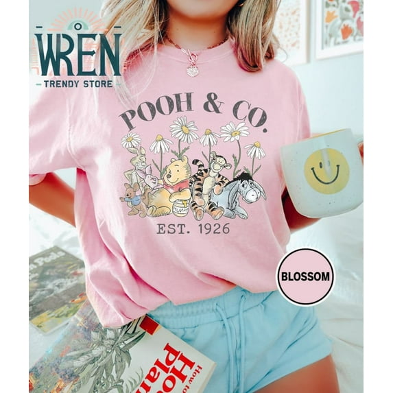 Retro Winnie The Pooh Est 1926 Daisy Flower Comfort Colors T-Shirt