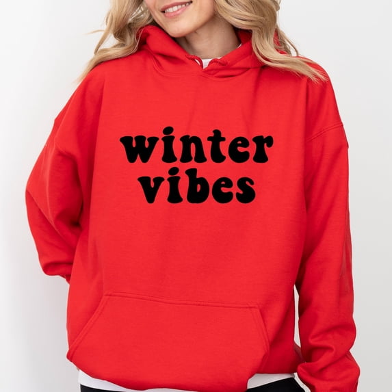 Retro Winter Vibes - Women's Graphic Hoodie