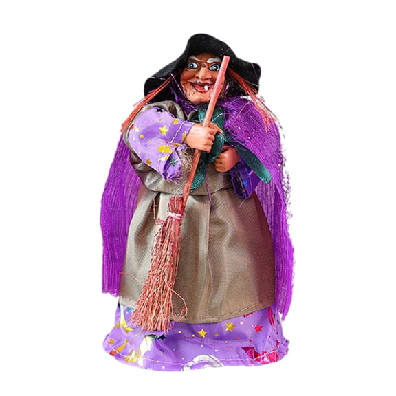 Retro Witch Ornament Easy Assembly Without Tools Needed Halloween Party Decors For Home Pubs Themed Event