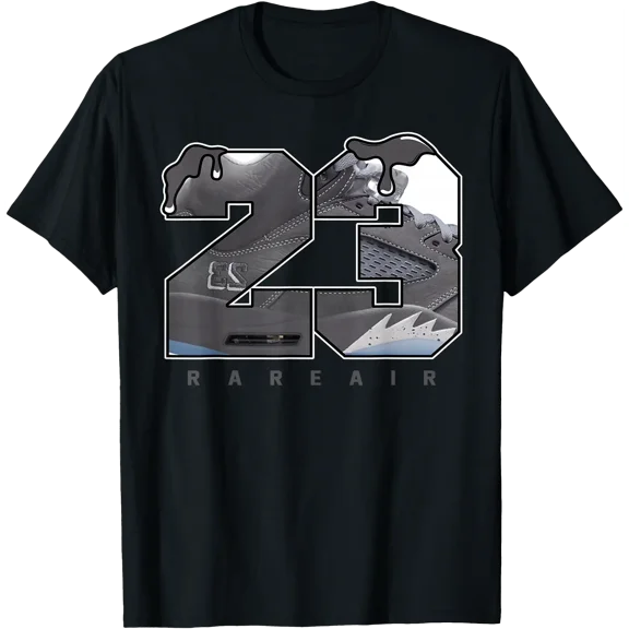 Retro Wolf Grey 5s Tee Outfits T-Shirt, Unisex T-Shirt
