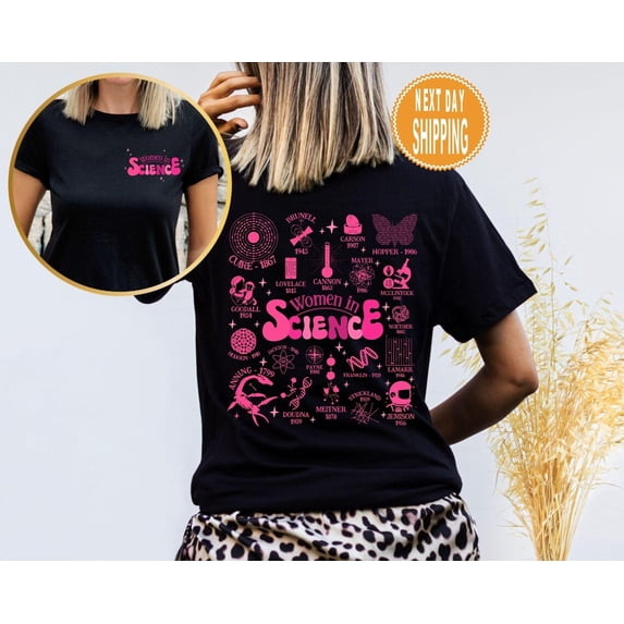 Retro Women In Science T-Shirt, Science Teacher, Preppy Aesthetic Shirt, Cool Science Shirt, Women Sweatshirt, Her Tshirt All Size S-5XL