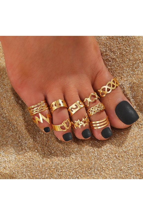 Retro Women's Beach Personality Ornament Advanced Hollow Knuckle Finger Ring